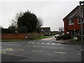 Looking from The Grangeway across Sea Lane towards Boxtree Avenue