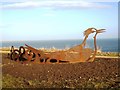 NZ4540 : Iron bird-sculpture by Philip Barker