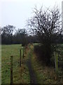 Itchen Way path towards railway bridge