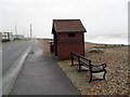 Empty seat on Rustington Beach