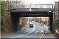 Looking east at the railway bridge over Rugby Road