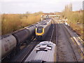 Trains outside Oxford station