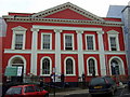 Shire Hall in Regency red