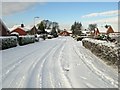 Cottage Fields in the snow