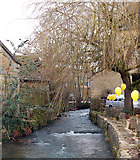 SP1620 : Mill race, River Windrush, Bourton by Andy F