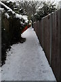 Footpath from Wade Court Road to Havant- mid section