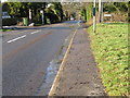 Bus stops on West Chiltington Road approaching Pulborough