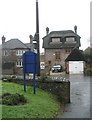 Unusual thatched house in Station Road