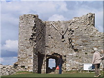 SY9582 : Ruin inside Corfe Castle by N Chadwick
