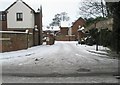 Looking from  South Street into The Parchment after January snow