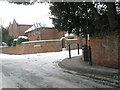 Approaching the junction of  The Parchment and a snowy South Street