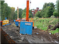 Piling contractors equipment, Metrolink extension to St Werburgh