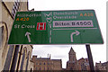 Road sign - Warwick Street, Rugby