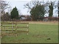 Fence across footpath