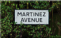 Martinez Avenue sign, Belfast (2)