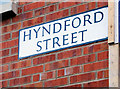 Hyndford Street sign, Belfast