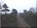 Looking south from Llanishen station