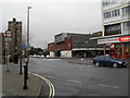 Looking from Lennox Street across the High Street towards Queensway