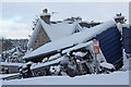 Derailed goods wagon at Carrbridge