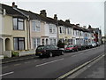 Pastel coloured houses in Argyle Road