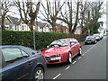 Parked cars in Glamis Road