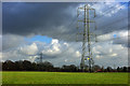 Pylons near Smallfield