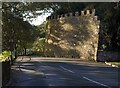 SX9363 : Retaining wall, Kilmorie by Derek Harper