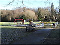 Seat by the playpark in Shottermill Rec