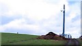 Mast and trig point, Borrowby