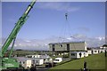 New caravan being moved into position at Craig Tara Holiday Park