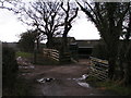 Farm entrance near Marsh Green on Rockbeare Hill