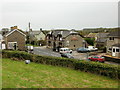 Heol Plas West, Coity, viewed from the castle ramparts