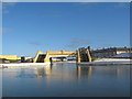 Footbridge at Coatham boating lake Redcar