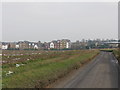 View along unnamed road in direction of Nash Road