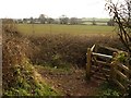 Footpath junction below Durleigh Road