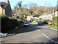 Looking from Lion Lane up Cherry Tree Avenue