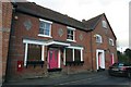 Pink doors on the house