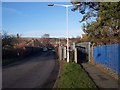 Horn Street road and foot bridges over the railway.