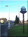 TR1640 : Lyminge Village Sign by David Anstiss