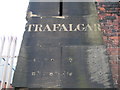 Inscription on the former Trafalgar Dock gatepost