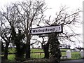 Sign for Waringstown, Edenballycoggill