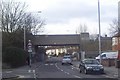 TQ1864 : Railway Bridge over Moor Lane by peter clayton