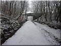 Footpath south of Station Road Bridge, Broadley