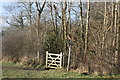 Gate & sign near Lister Avenue