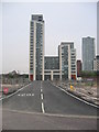 Liverpool Canal Link - temporary roadway across Princes Dock