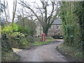 The phone box stands by the road in the hamlet of Dowlands