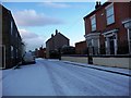 High Street with a scattering of snow