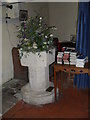 The font at St Nicholas, West Worldham