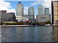 Canary Wharf from the River Thames