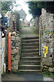 Steps and alley behind Albany Terrace, St Ives